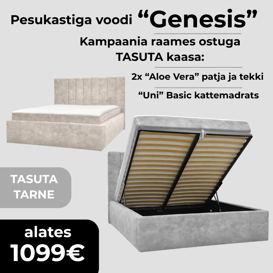 Pesukastiga voodi kampaania