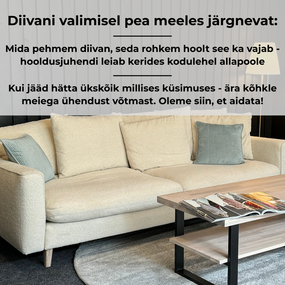 diivani ostmise meelespea